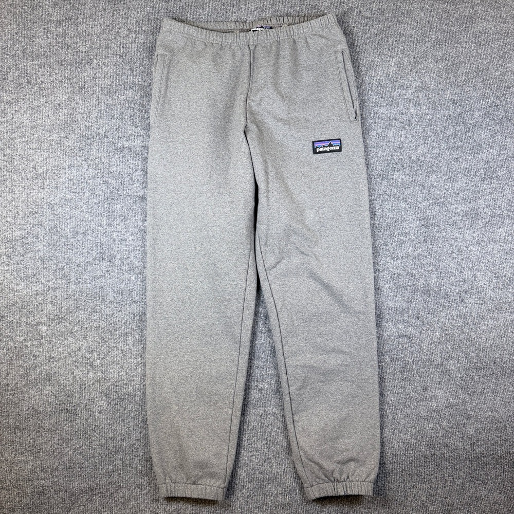 Patagonia Joggers Sweat Pants Mens M Gray P-6 Big Label Uprisal 26052